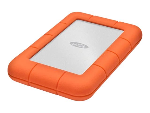 LACIE - Rugged Mini - Hard drive - 4 TB - external (portable) - USB 3.0 - 5400 rpm - 256-bit AES - with Seagate Rescue Data Recovery