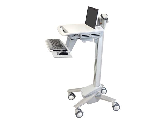 ERGOTRON - StyleView sv40 cart - Constant Force Technology - for notebook / keyboard / mouse / barcode scanner - light duty - grey, white, polished aluminium