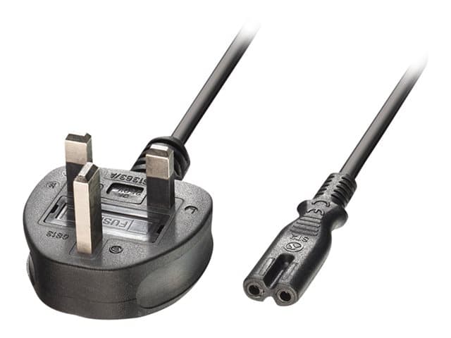 Lindy - power cable - BS 1363A to power IEC 60320 C7 - 2 m