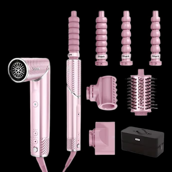 Shark FlexStyle IonCurl 4-in-1 Air Styler & Hair Dryer - Pink | HD850UKPK