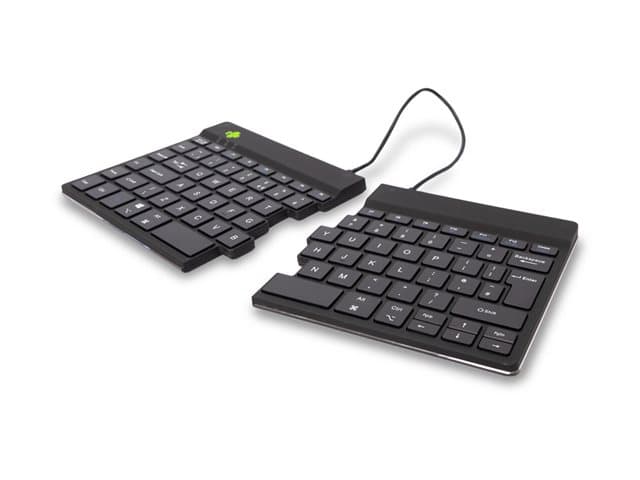 R-GO - Ergonomic Keyboard Split break - keyboard - with integrated break indicator - QWERTY - UK - black Input Device