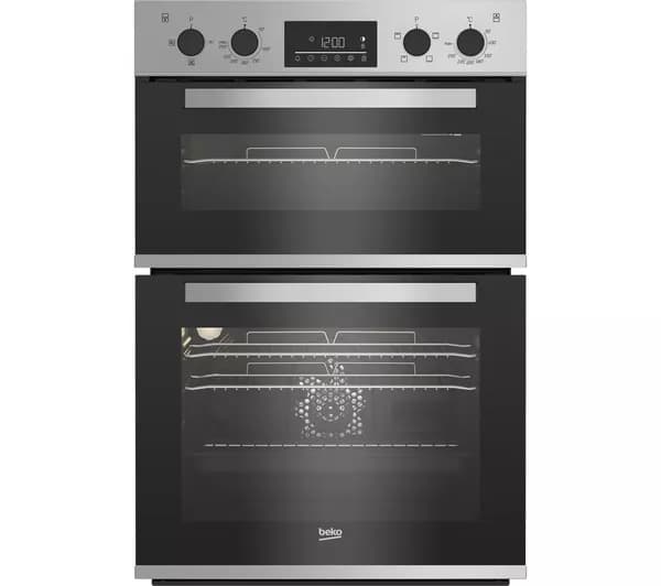 BEKO Pro RecycledNet BBXDF22300S Electric Double Oven - Silver
