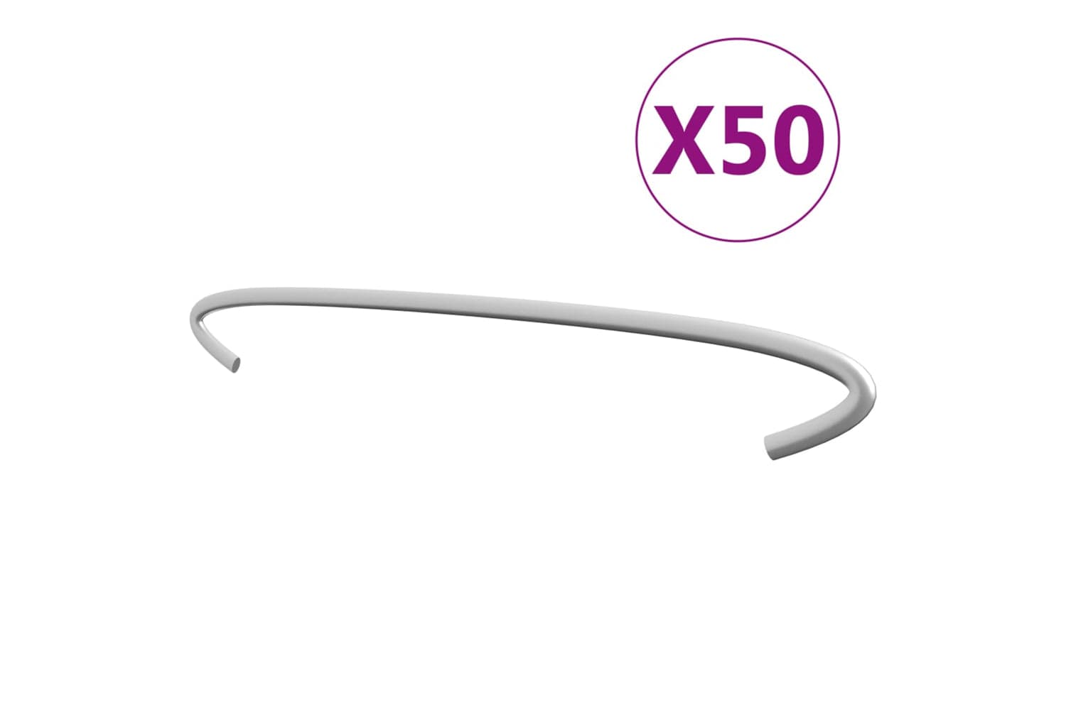 Vidaxl 145621 Gabion Hooks 50 Pcs Galvanised Steel 30 Cm