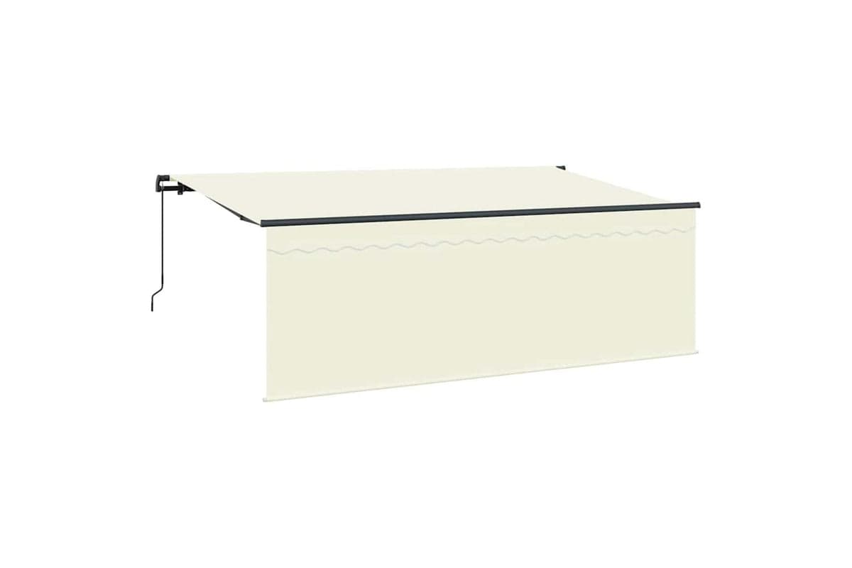 Vidaxl Awning With Blind Cream 350 X 200 X 120 Cm Fabric And Metal