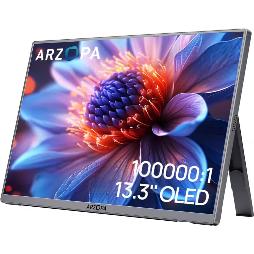 Arzopa Series A 13.3 Inch Full HD Portable OLED Monitor | Grey
