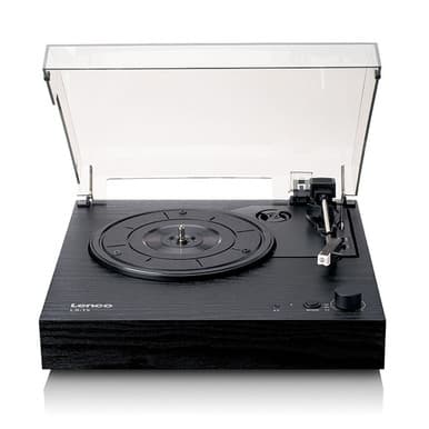 LENCO LS-15BK - Record player with Bluetooth®, Two Built-in Speakers & AT3600L Cartridge - Black