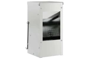 Vidaxl Rabbit Feeder Silver 125 X 125 X 25 Cm Galvanised Steel