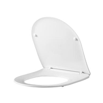 ONLY OPENED - White Round Soft Close Toilet Seat with Quick Release - Roma
