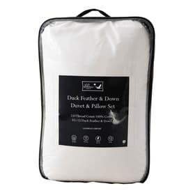 Duck Feather & Down Duvet and Pillow