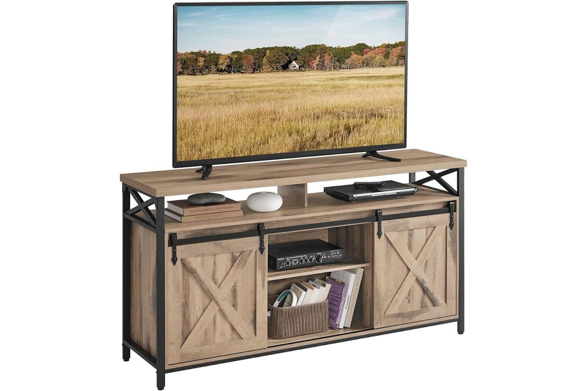 Tv Stand | Tv Unit | Alloy Steel & Engineered Wood | 58 Inch