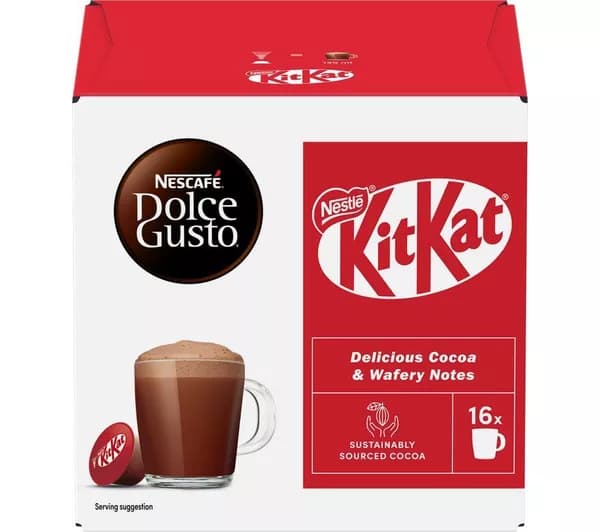 NESCAFE Dolce Gusto Kit Kat Hot Chocolate Pods - 16 Servings