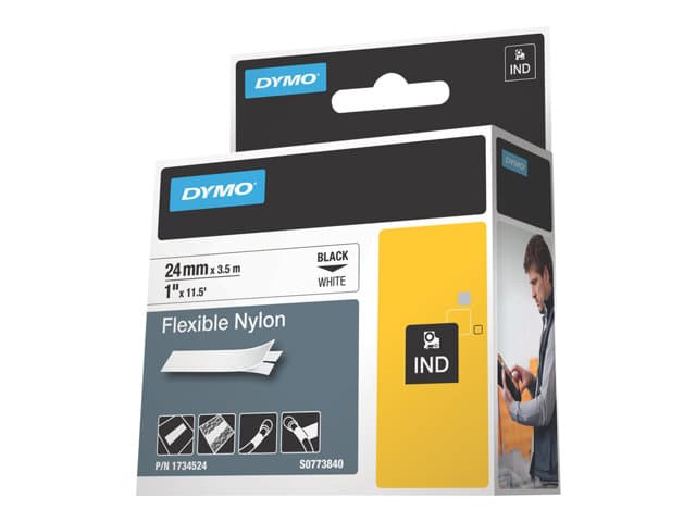 DYMO - RhinoPRO Flexible Nylon - flexible tape - 1 cassette(s) - Roll (2.4 cm x 3.5 m)