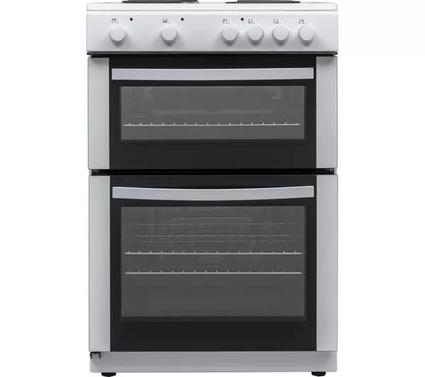 ESSENTIALS CFTE60W22 60 cm Electric Solid Plate Cooker - White