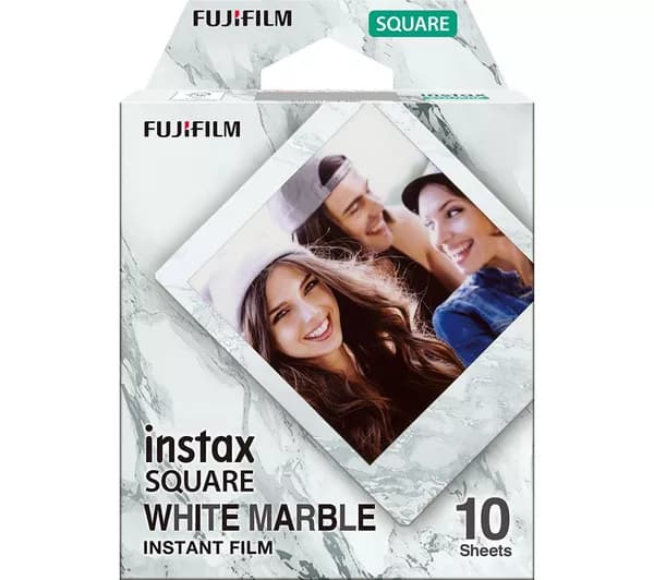INSTAX SQUARE White Marble Instant Film - 10 shot