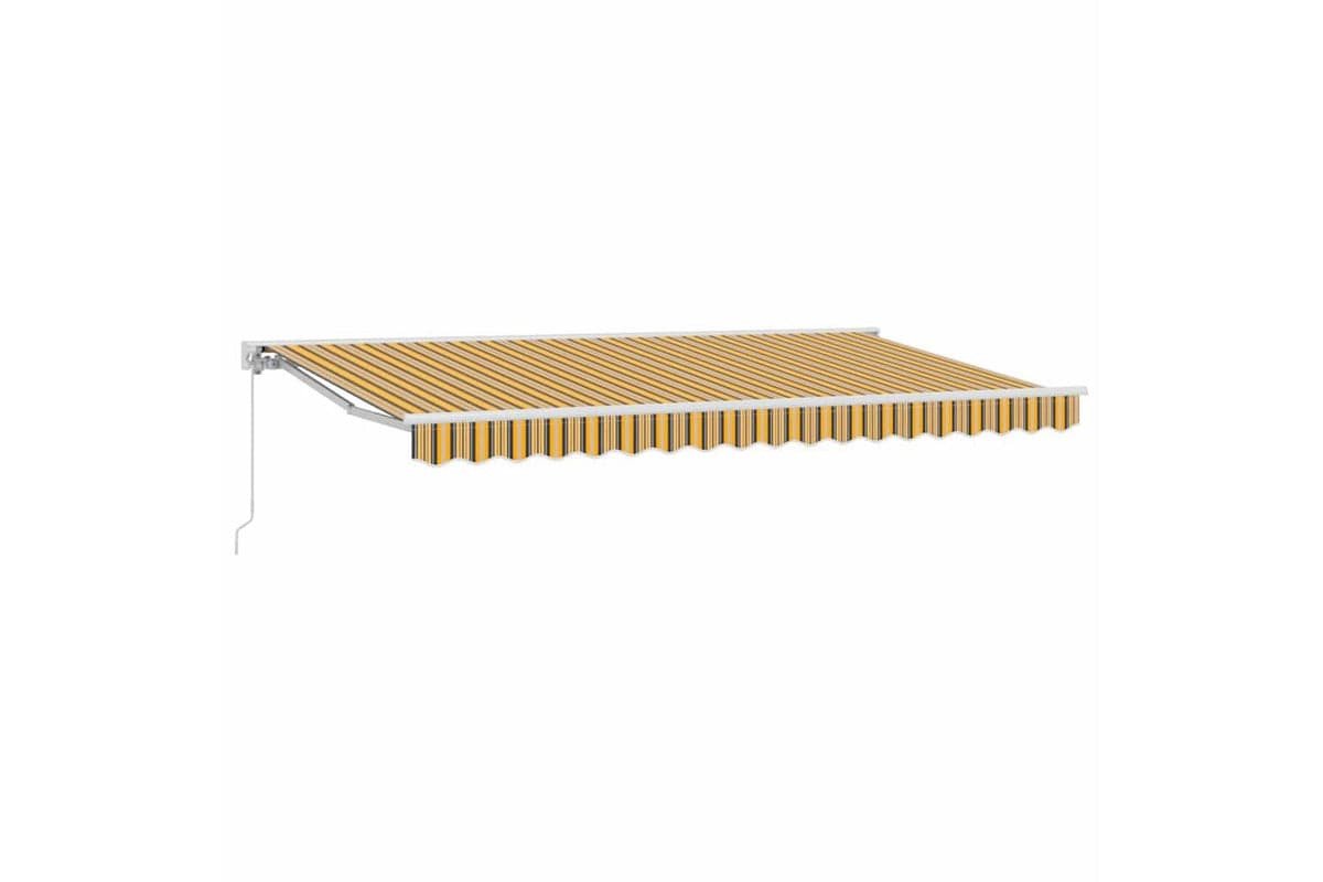 Vidaxl Retractable Awning Manual Multicolour Stripe 400x200 Cm Fabric