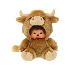 MONCHHICHI Animal Collection: Sitting Fluffy Plush Toy 25cm