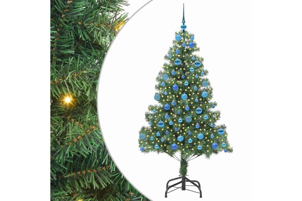 Vidaxl Christmas Tree With 300 Leds With Stand Green 180 Cm Pvc