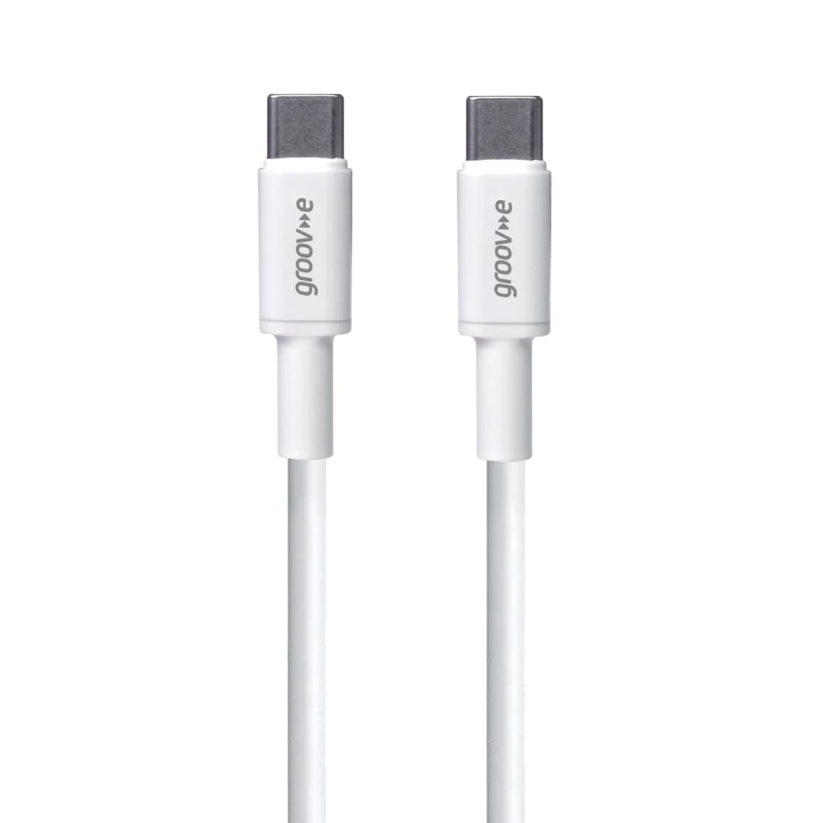Groov-e USB-C to USB-C Charging Cable 3m White | GVMA025WE