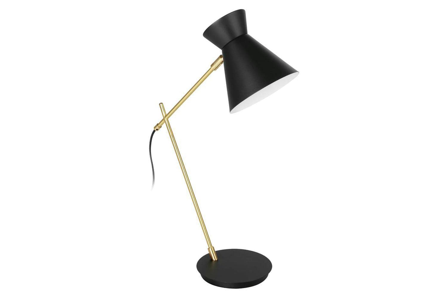 Eglo | Amezaga Metal Task Style Desk Lamp | Black/Gold
