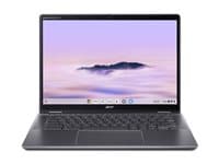 ACER - Chromebook Plus Spin 514 CPE594-1N - Flip design - Intel Core i3 - i3-1315U / up to 4.5 GHz - Chrome OS - UHD Graphics - 8 GB RAM - 256 GB SSD NVMe, 3D Triple-level Cell (TLC) - 14" IPS touchscreen 1920 x 1200 - Wi-Fi 6E - steel grey - kbd: UK