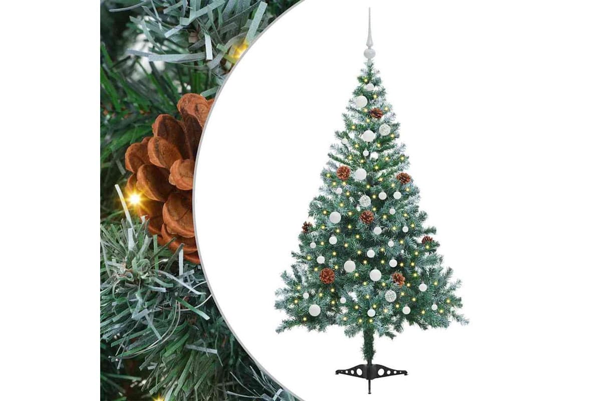 Vidaxl Artificial Christmas Tree With Stand Green 150 Cm Pvc And Steel