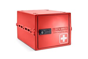 Lockabox Oneâ„¢ Medi Red | Premium Lockable Medicine Box | 10 Litre Lightweight & Hygienic Medicine Lock Box