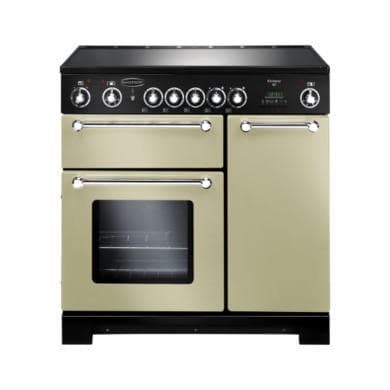 Rangemaster 79280 Kitchener 90cm Electric Range Cooker - Cream And Chrome