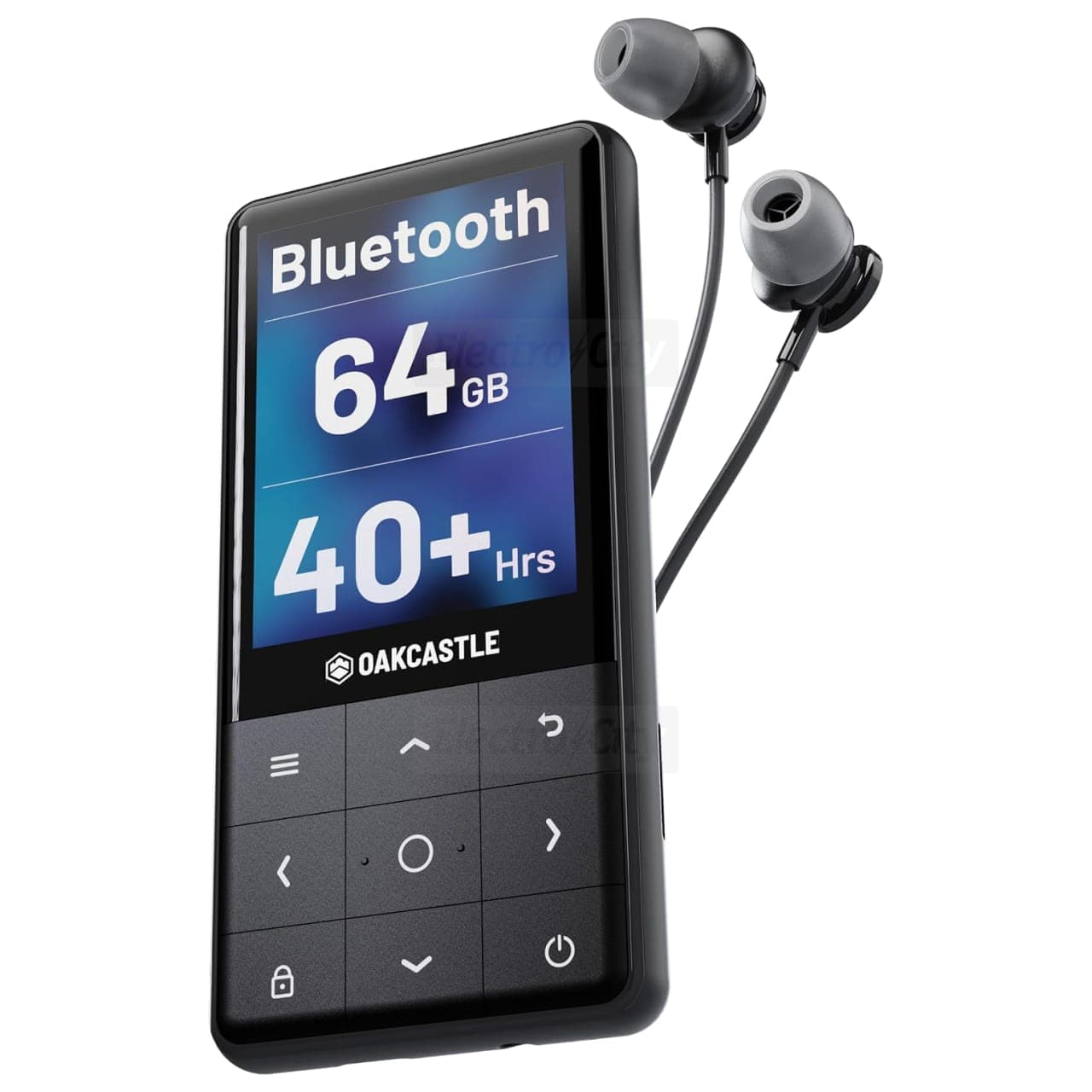 Oakcastle MP300 Bluetooth 64GB MP3 Player | Black