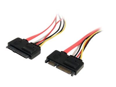 STARTECH.COM - StarTech 12in 22 Pin SATA Power and Data Extension Cable - 1ft SATA data power Extension - 12 inch SATA Extension - SATA extension cable - 30.5 cm