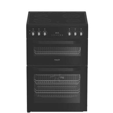 Refurbished Hotpoint 60cm Electric Cooker - Black
