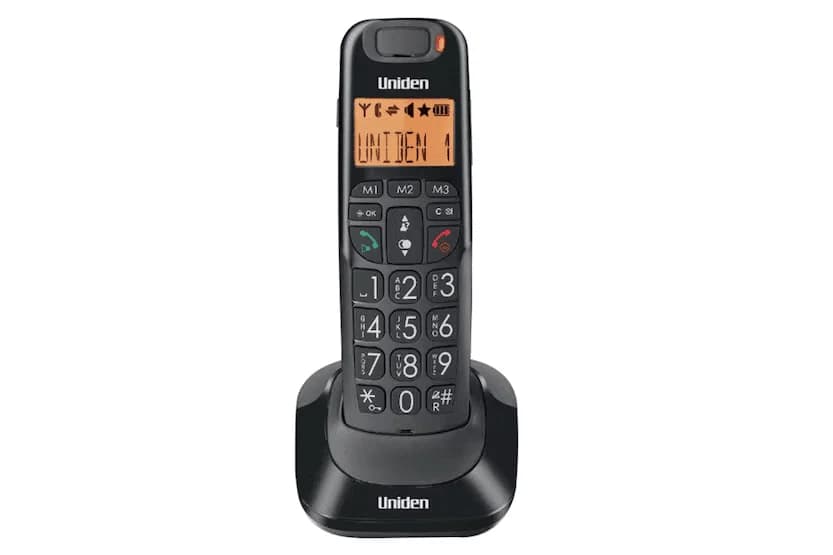 Uniden AT4105 Big Button Cordless Phone | Black