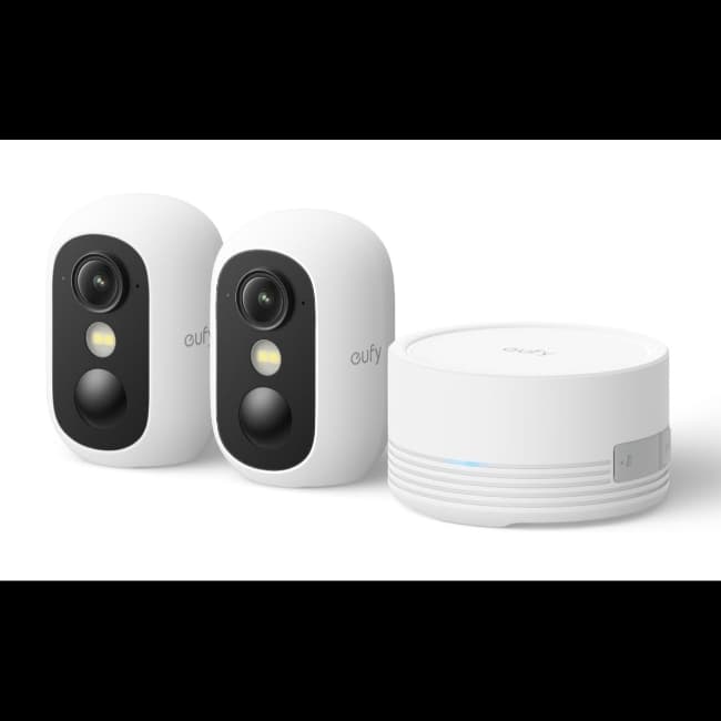 Eufy Outdoor Security Camera C35 2-Cam Kit With Homebase Mini | E811042A