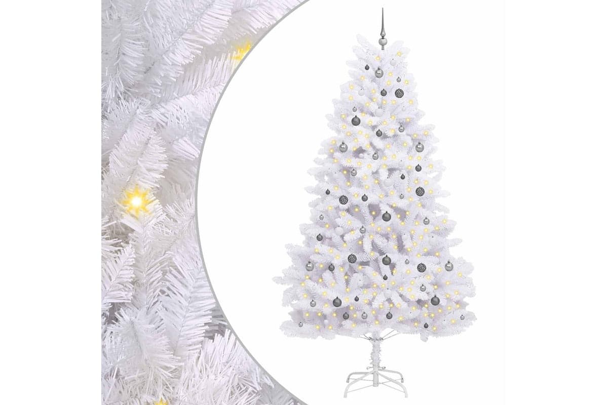 Vidaxl Artificial Christmas Tree 270 Cm Pvc And Steel White