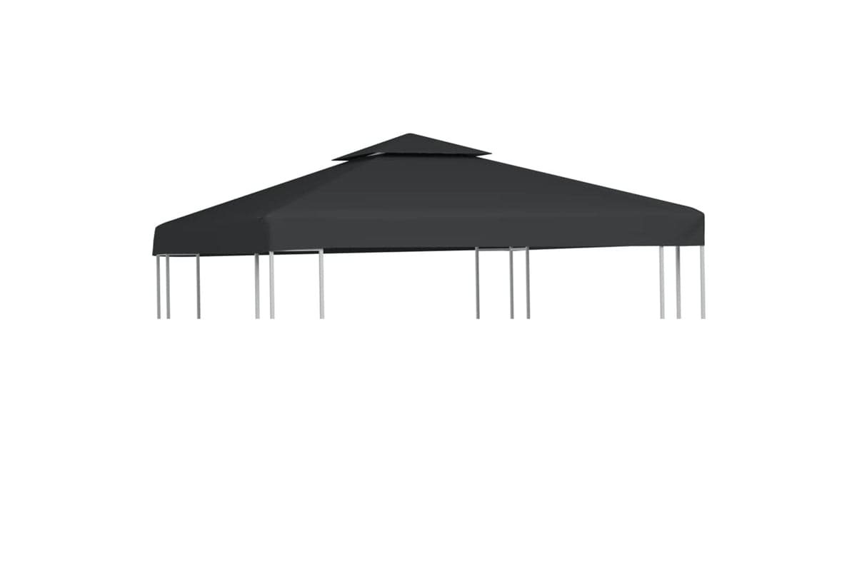 Vidaxl Gazebo Cover Canopy Replacement Dark Grey 3 X 3 M