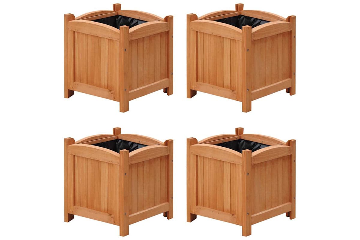 vidaXL 276010 Raised Beds 4 Pcs 30x30x30cm (2x41301)