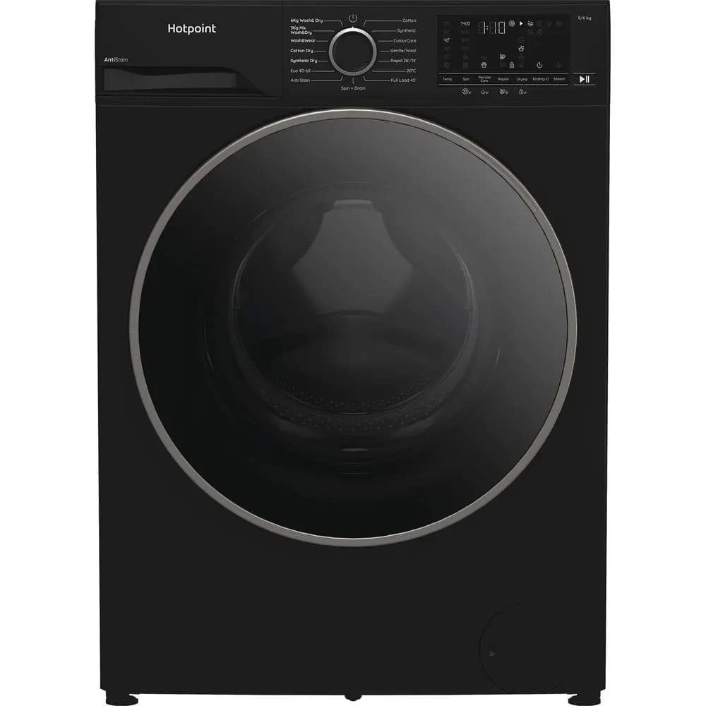 Hotpoint HBD9681BANTISTA Anti Stain Washer Dryer 9/6kg 1400 Spin – Black