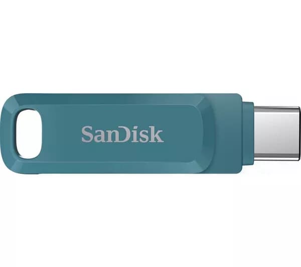 SANDISK Ultra USB Type-C & USB 3.2 Dual Memory Stick - 128 GB, Navagio Bay