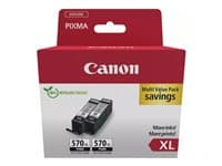 CANON - PGI-570PGBK XL Twin Pack - 2-pack - XL - black - original - ink tank