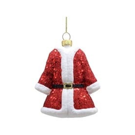 Santa Coat Tree Decoration 8cm