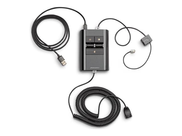 HP - Poly MDA524 QD - handset/computer/headset switch for headset, desk phone - QD, USB-A