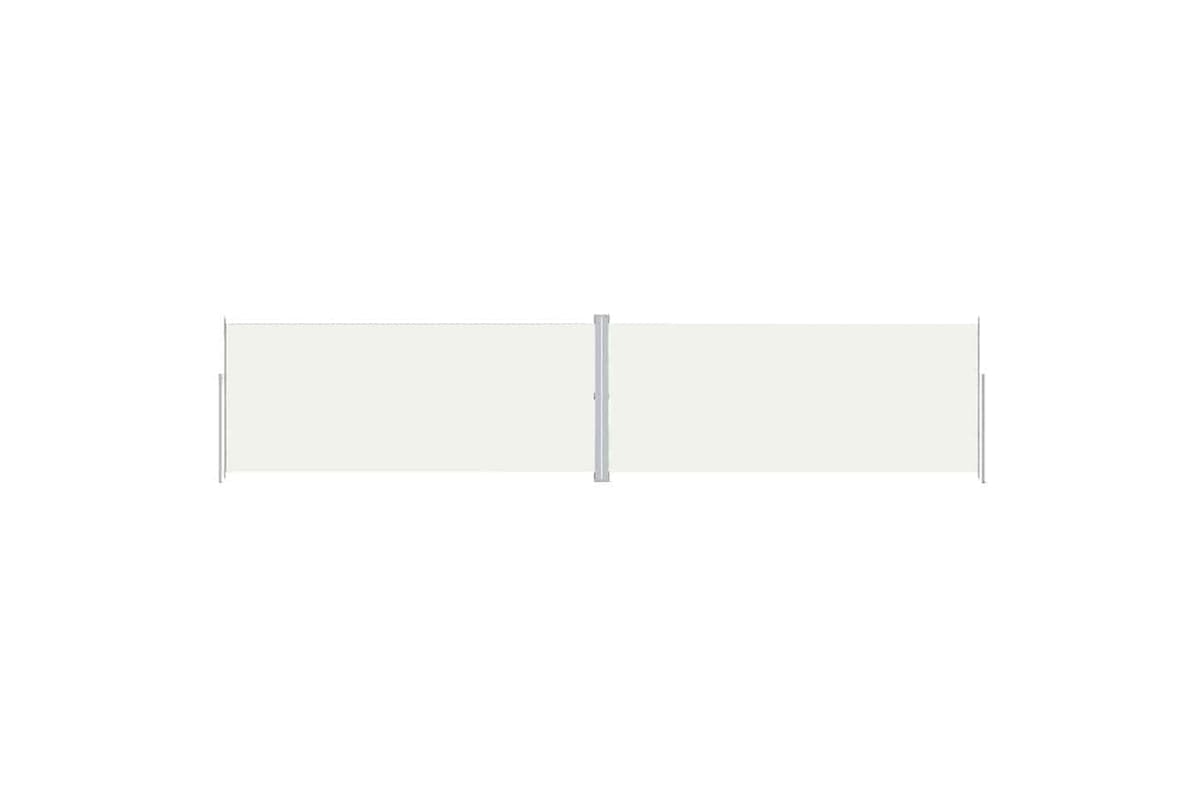 vidaXL 318049 Retractable Side Awning Cream 220x1000cm