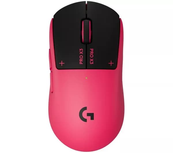 LOGITECH G Pro X3 Superstrike Wireless Optical Gaming Mouse - Pink Eclipse