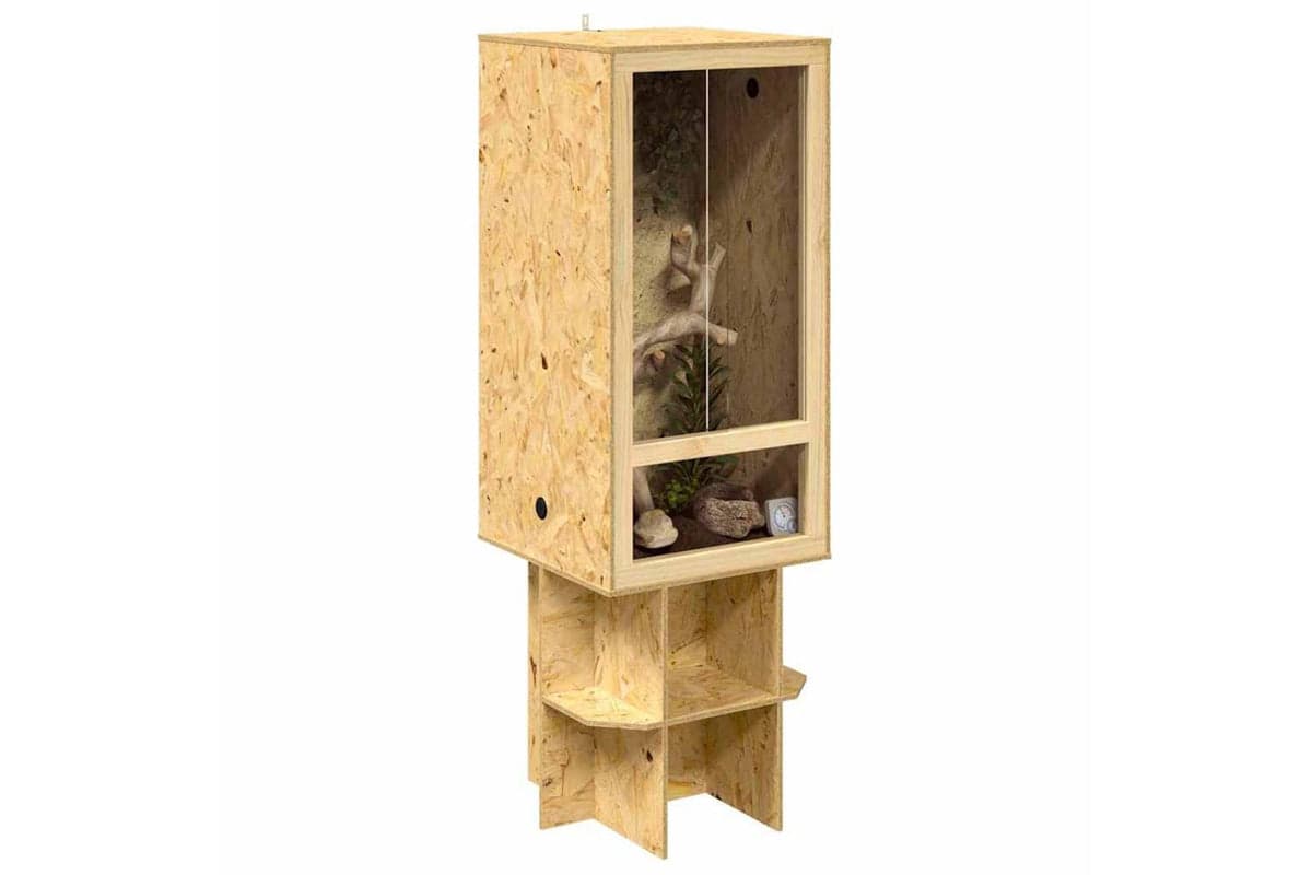 Vidaxl Terrarium Brown 50 X 50 X 150 Cm Osb