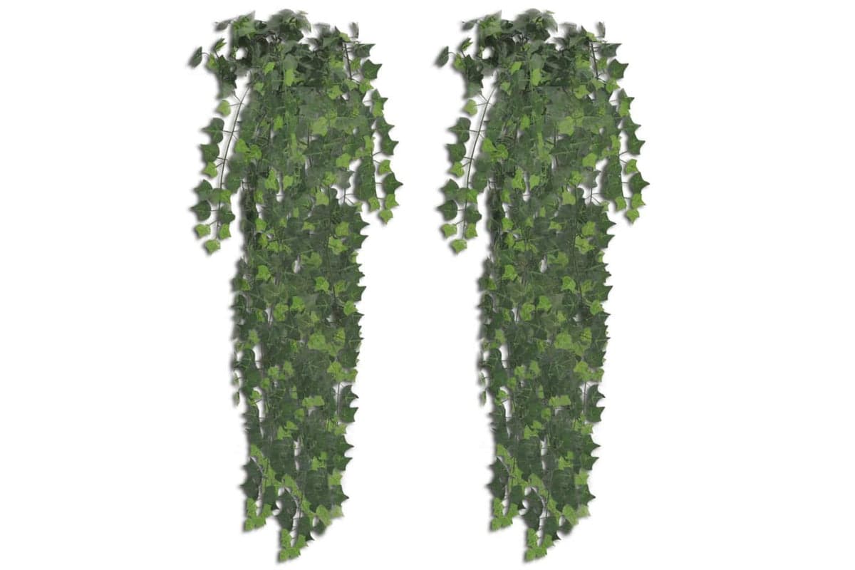 2 Pcs Artificial Ivy Bush 90 Cm Green