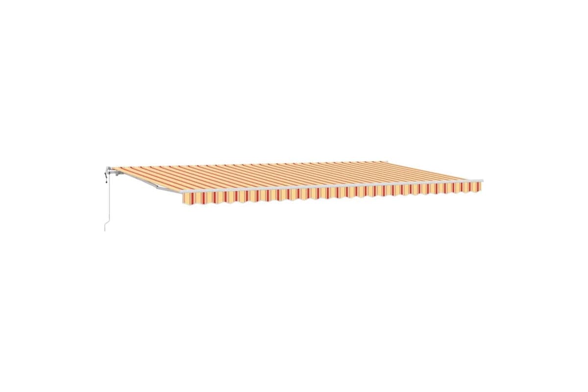 Vidaxl Retractable Awning 600 X 350 Cm Yellow And Orange