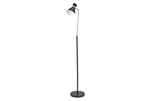Benedict Metal Floor Lamp | Black/Silver