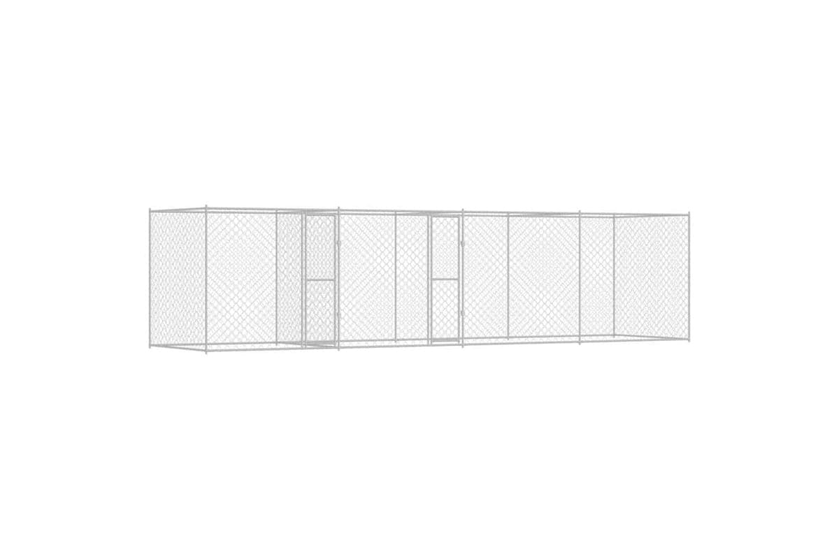 Dog Cage Silver 800 X 200 X 200 Cm Galvanised Steel