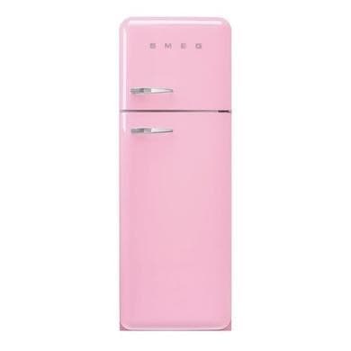 Smeg 294 Litre Fifties Style Right Hand Hinge 70/30 Fridge Freezer - Pink