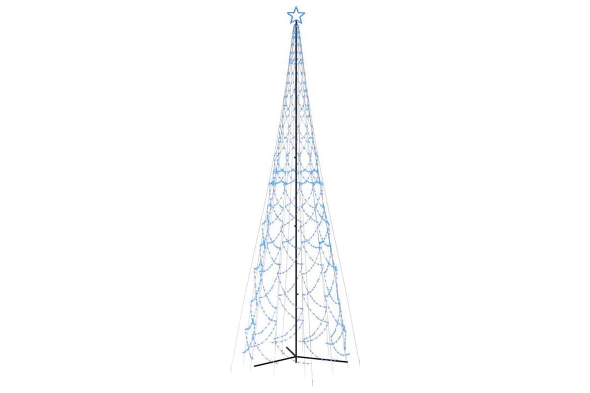Vidaxl Christmas Cone Tree Blue 3000 Leds 230x800 Cm