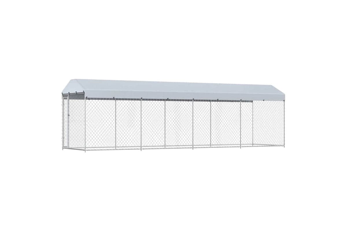 Vidaxl Outdoor Dog Kennel With Roof 760x190x225 Cm